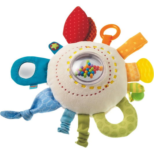 Teether Cuddly Rainbow round - Soft Activity Toy with Rattling & Teething Elements