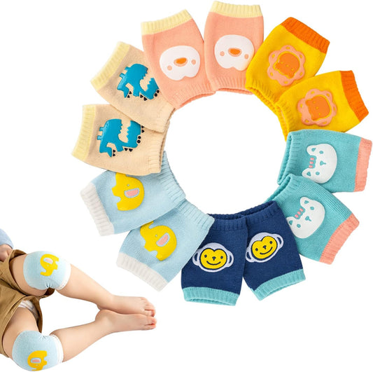 Baby Knee Pads for Crawling,6 Pairs Crawling Anti-Slip Knee,Knee Protectors Unisex Babies Girl Boy Infant Toddlers Kneepads