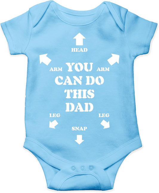 You Can Do This Dad Baby Bodysuit Cute Inspirational Newborn Outfit Infant Boy Girl Clothes